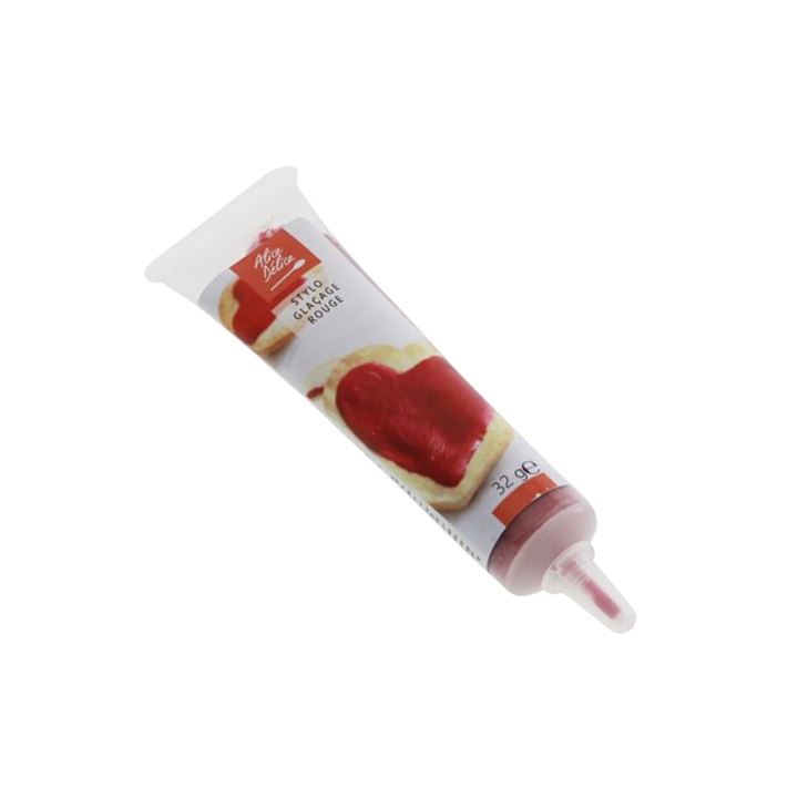 Stylo de glaçage rouge pour décorer les biscuits 32 gr