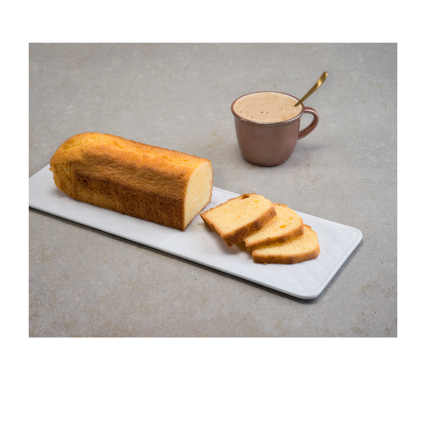 Plat à cake en porcelaine blanc 40.3 x 14 cm - Cosy Trendy