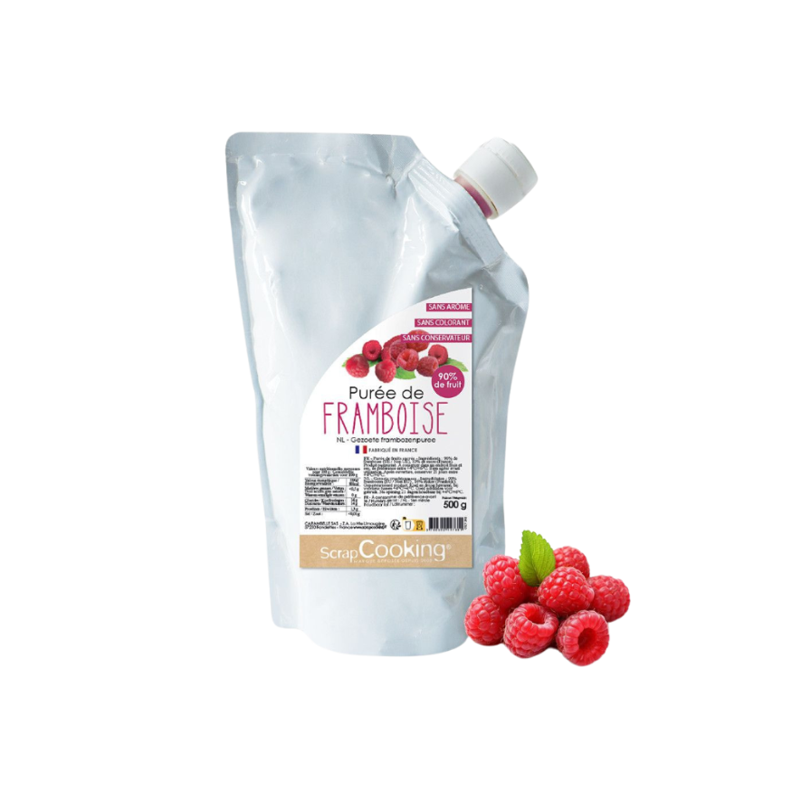 Purée de framboise 500 gr - Scrapcooking