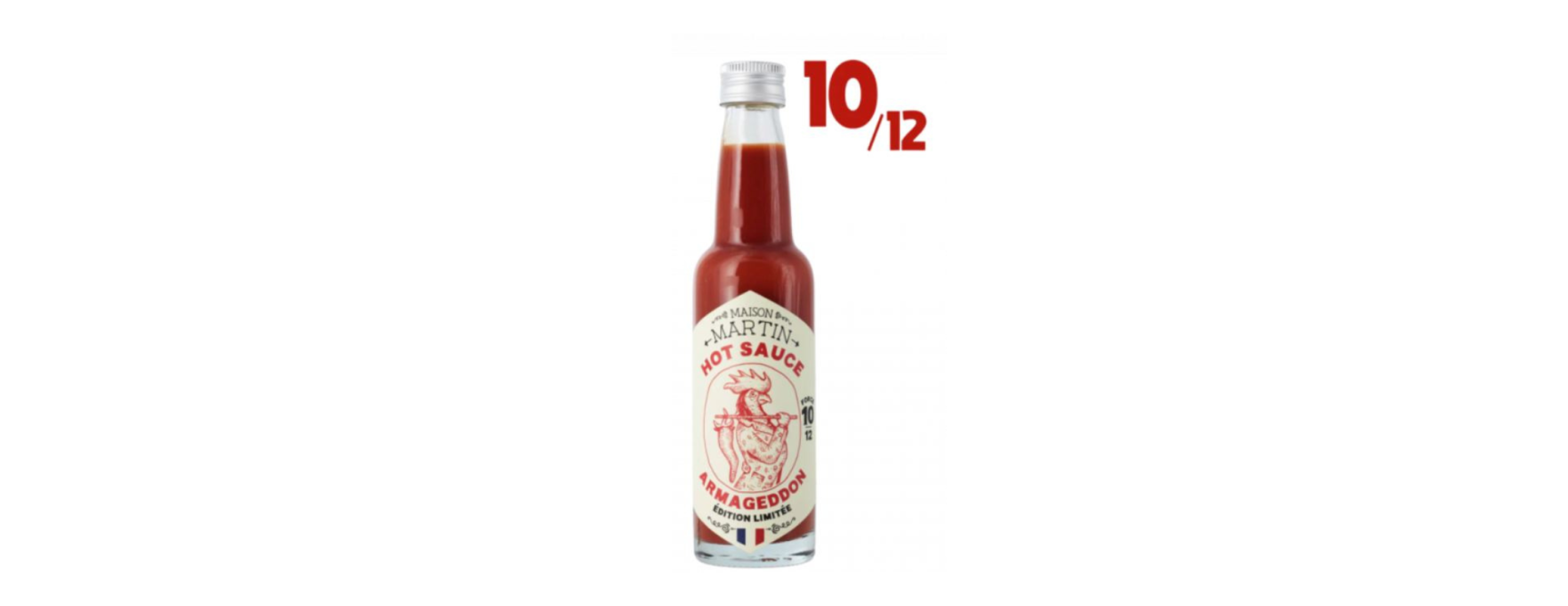 Sauce piment pur cru Armageddon 10/12 100 ml - Maison Martin