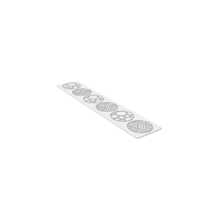 Moule tapis en silicone 3D pour décoration ronde Circles - Silikomart