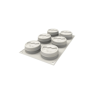 Moule en silicone 3D 6 Mini Hiver 7 x 3 cm - Silikomart