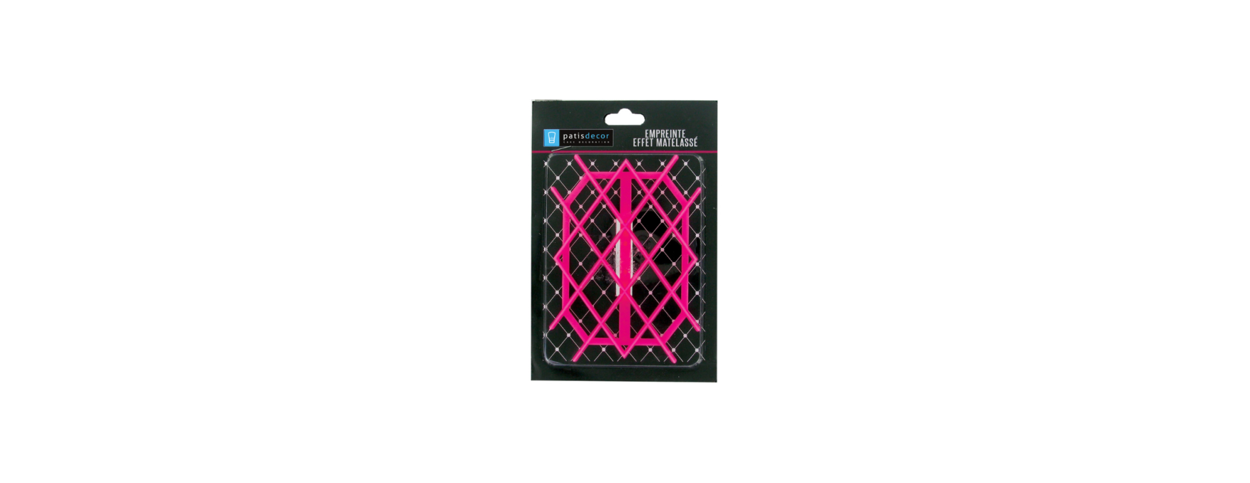 Embosseur empreinte effet matelassé 8,5 x 12 cm - Patisdecor