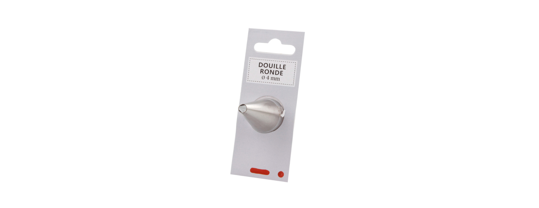 Douille en inox : ronde 4 mm