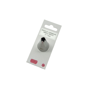 Douille en inox : cannelée 6 dents 7 mm