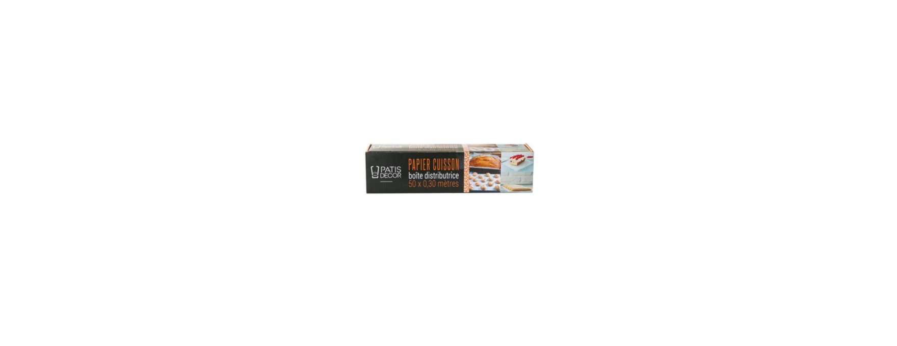 Papier cuisson en boîte distributrice 50 x 0,30 m - Patisdec