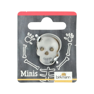 Mini emporte-pièce en inox Halloween : tête de mort 2.5 cm