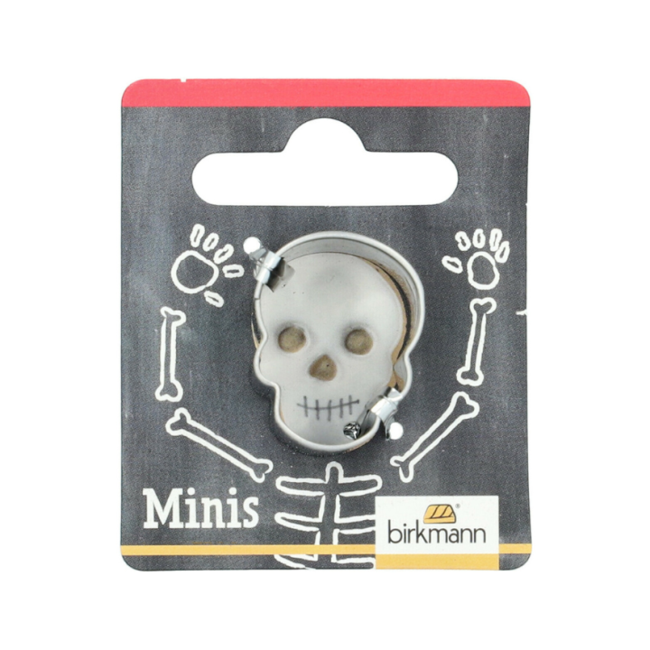Mini emporte-pièce en inox Halloween : tête de mort 2.5 cm