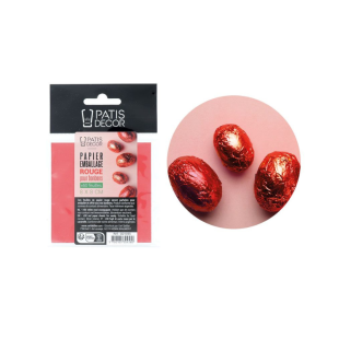 50 feuilles de papier emballage rouge pour bonbons et chocol