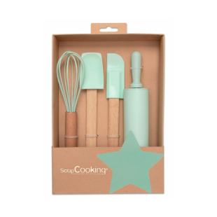Coffret 4 ustensiles de pâtisserie pour enfants