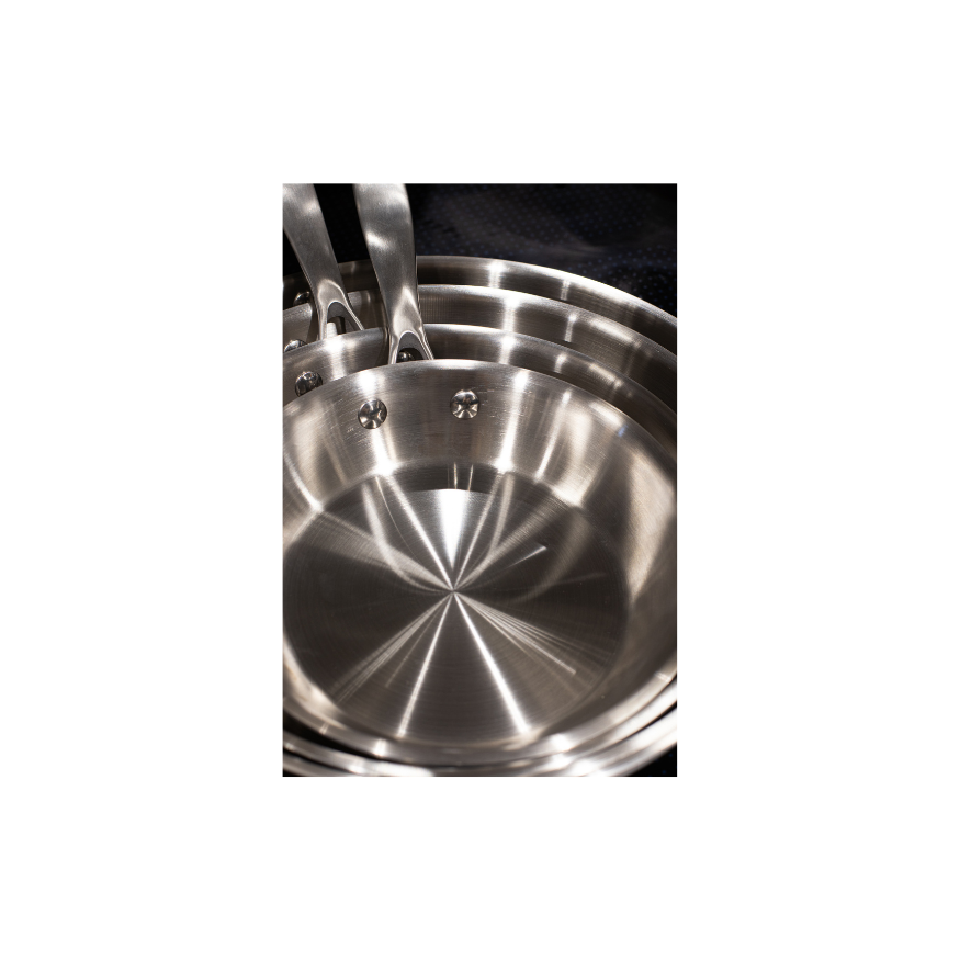 Poêle triply inox 24 cm sans PFAS - Menastyl