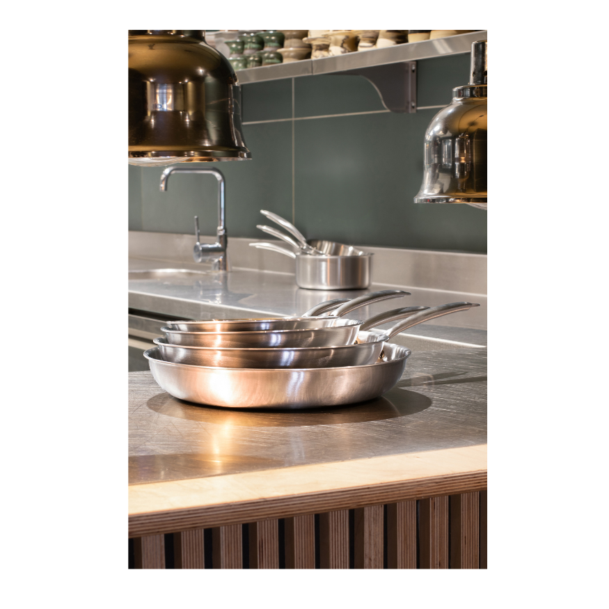 Poêle triply inox 20 cm sans PFAS - Menastyl