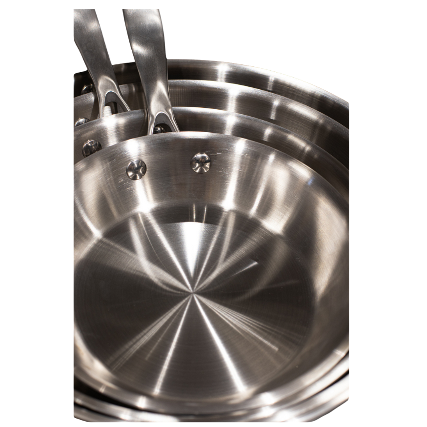 Poêle triply inox 28 cm sans PFAS - Menastyl