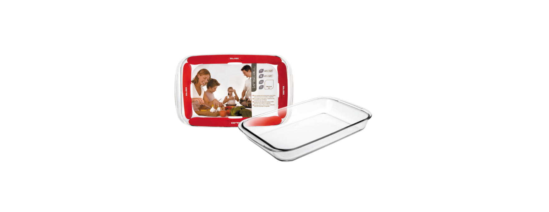 Plat à four en verre 34*21 cm 2,2 L - Ibili