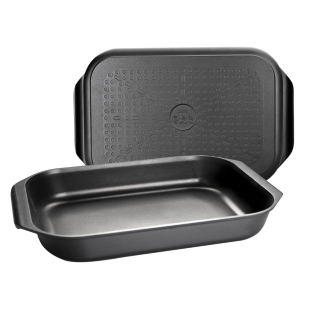 Plat à four et à rotir induction 40x26 cm noir - Ibili