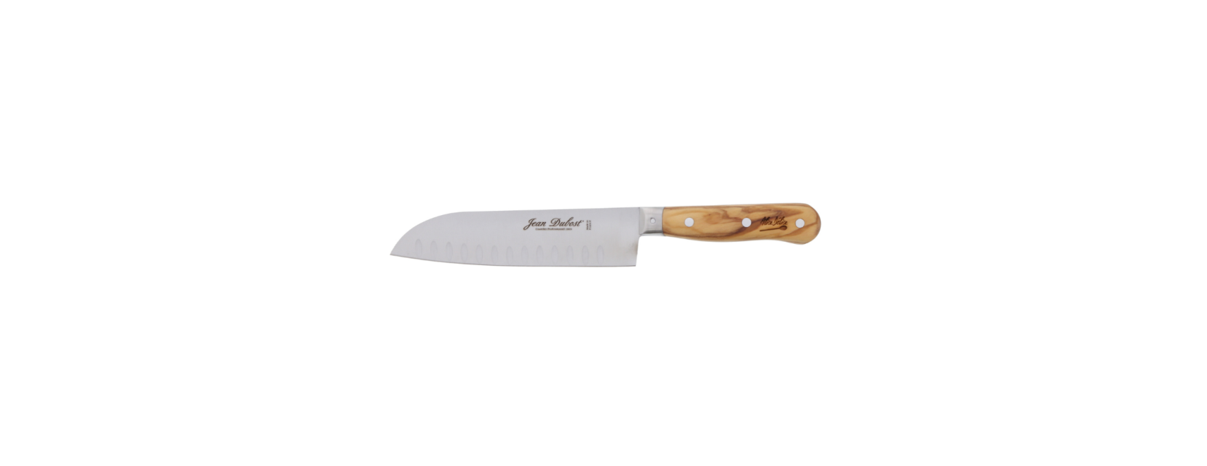 Couteau Santoku 16 cm manche bois d´olivier - Alice Délice