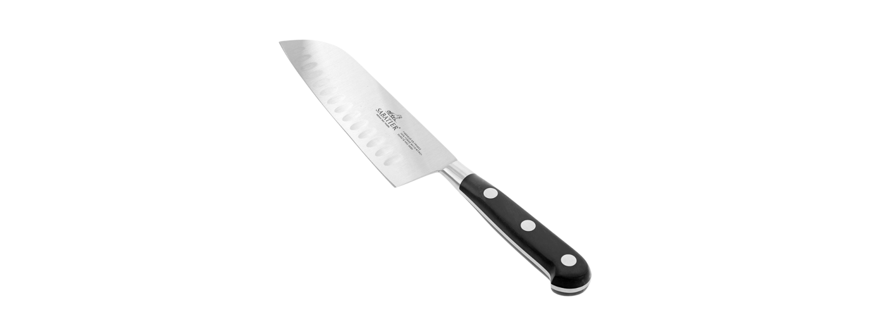 Couteau Santoku alvéolé 18 cm Sabatier forgé - Alice Délice
