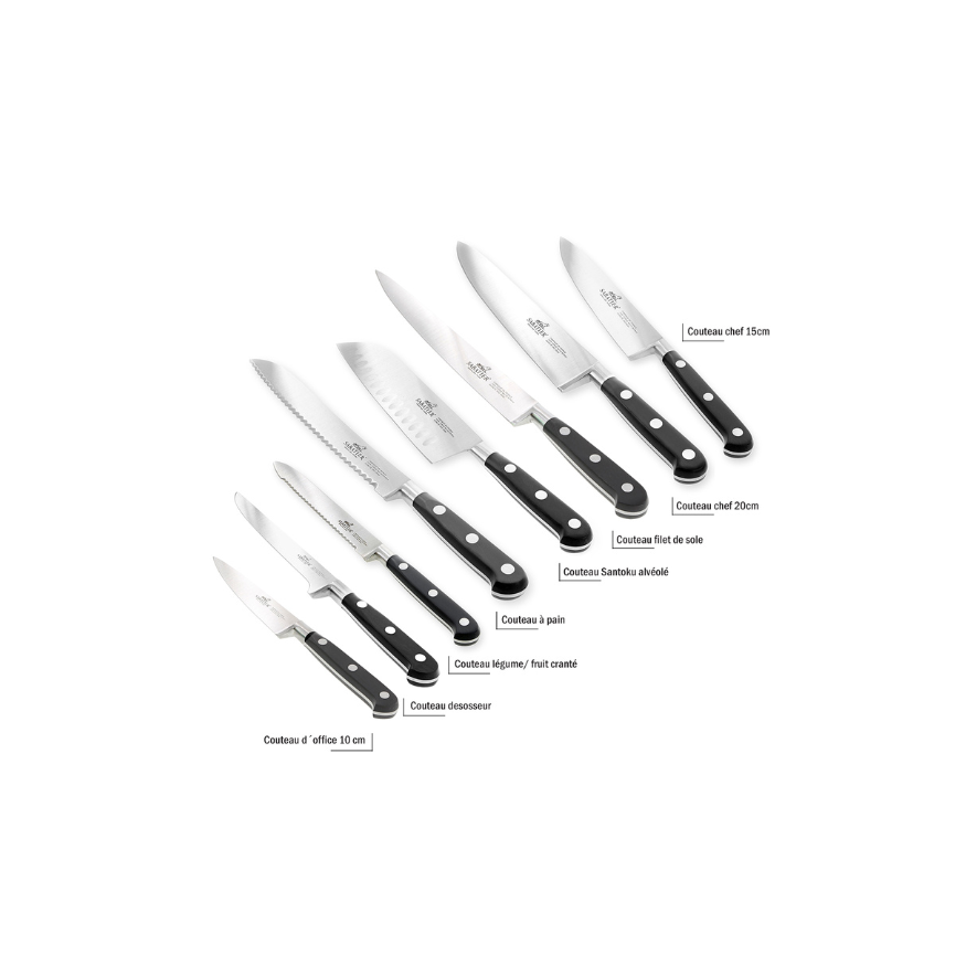 Couteau chef 15 cm Sabatier forgé -  Alice Délice