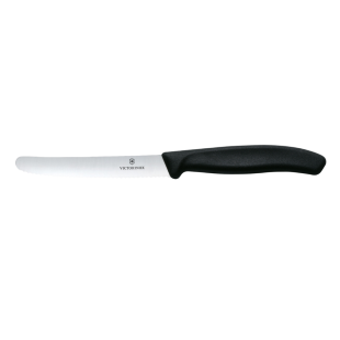 Couteau à tomates Swiss classique 11 cm noir - Victorinox