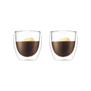 Set de 2 verres double paroi en verre Pavina 250 ml - Bodum