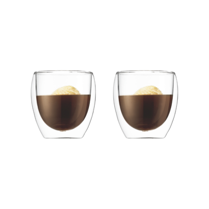 Set de 2 verres double paroi en verre Pavina 250 ml - Bodum