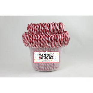 Canne à sucre sucre d´orge de Noël saveur fraise 28 gr