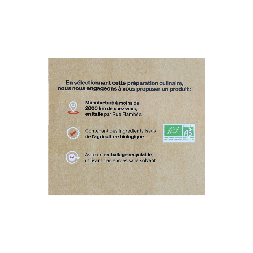 Préparation génoise cacao bio sans gluten 250 gr - Alice Dél