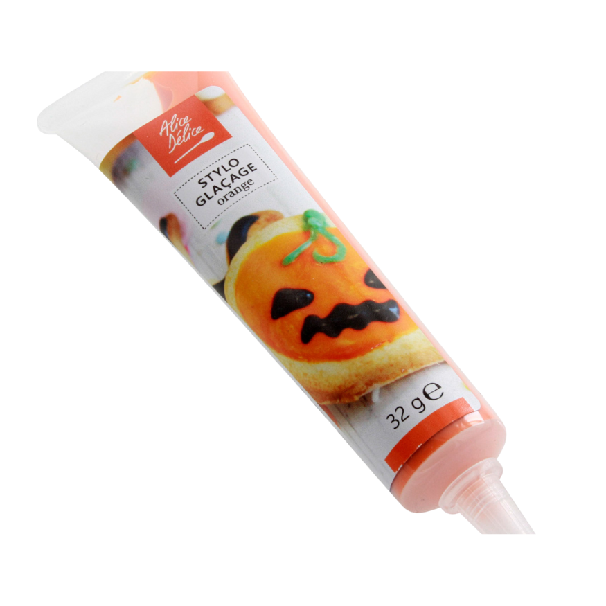 Stylo de glaçage pour décorer les biscuits orange 32 gr