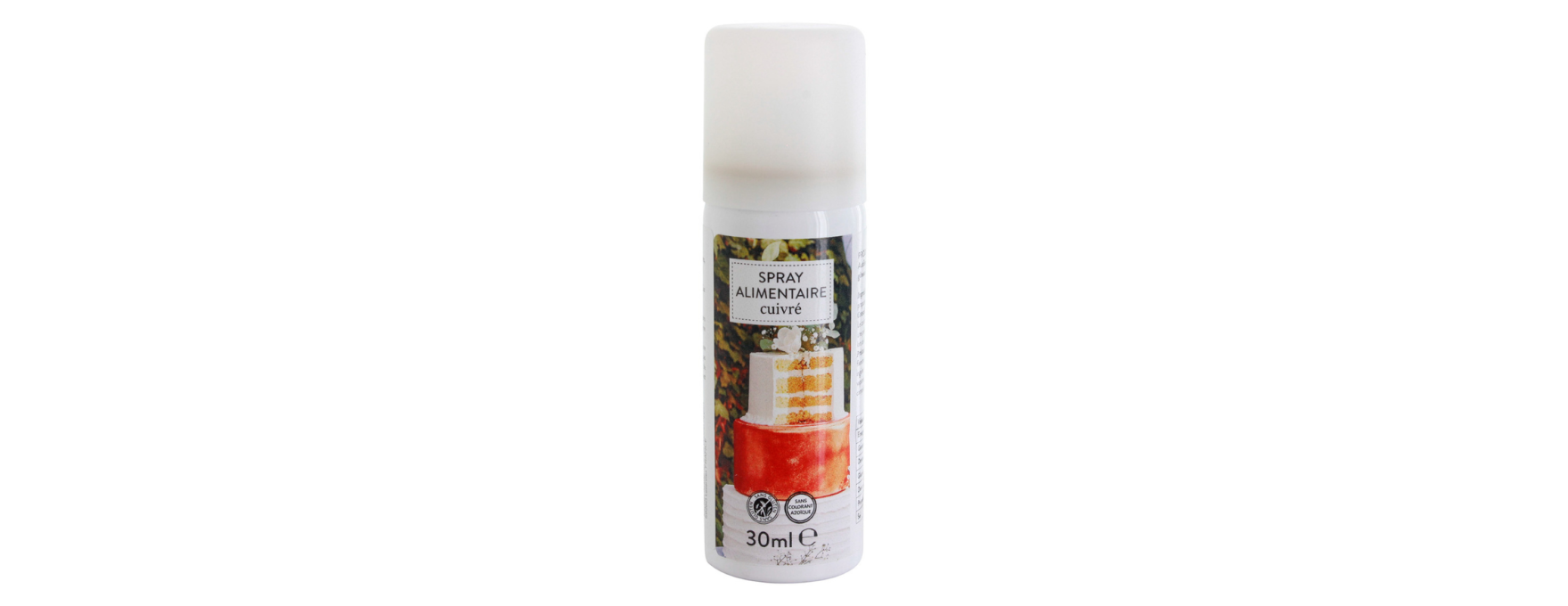 Spray colorant alimentaire cuivré 30 ml