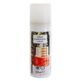 Spray colorant alimentaire cuivré 30 ml