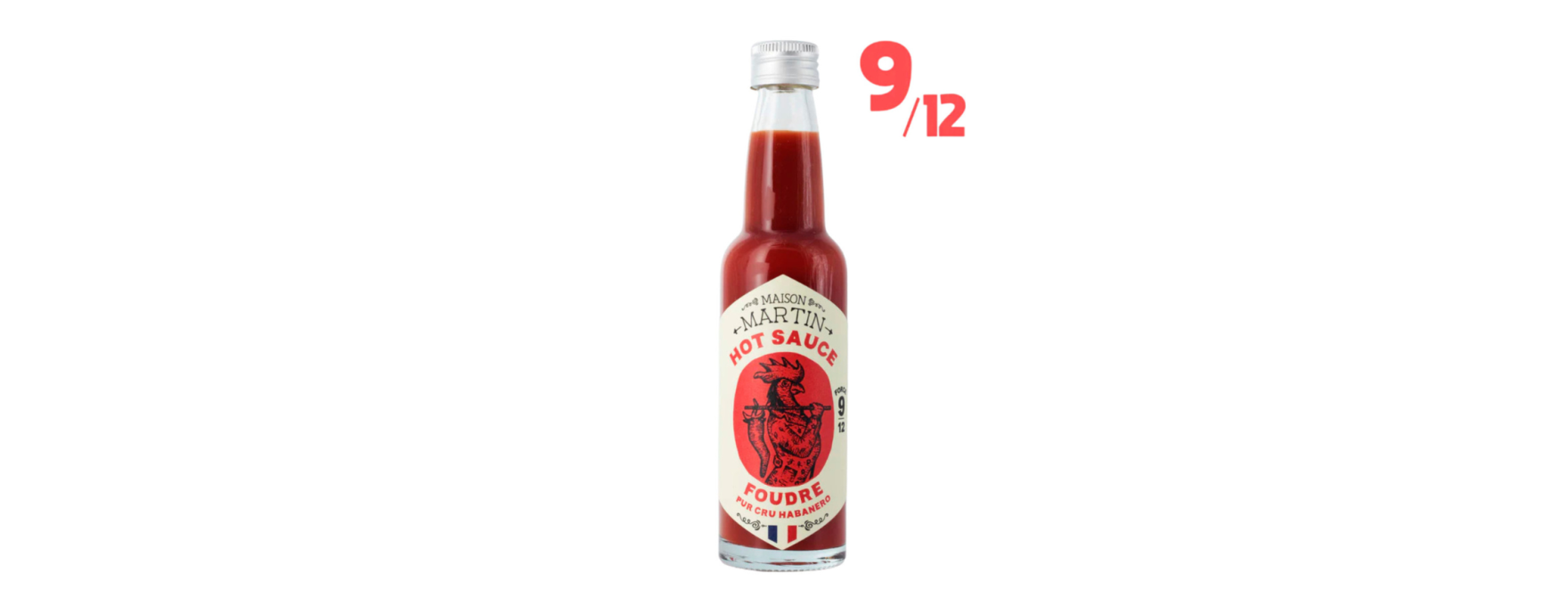 Sauce piment habanero rouge Foudre 100 ml - Maison Martin