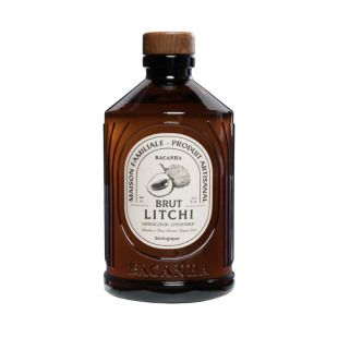 Sirop brut de litchi bio 400 ml - Bacanha