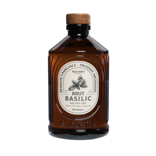 Sirop brut de basilic bio 400 ml - Bacanha