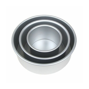 Lot de 3 moules à bords hauts 10, 15 et 20 cm hauteur 7 cm - Daudignac