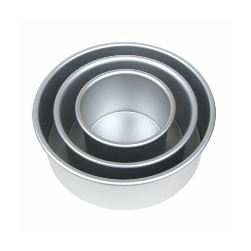 Lot de 3 moules à bords hauts 10, 15 et 20 cm hauteur 7 cm - Daudignac