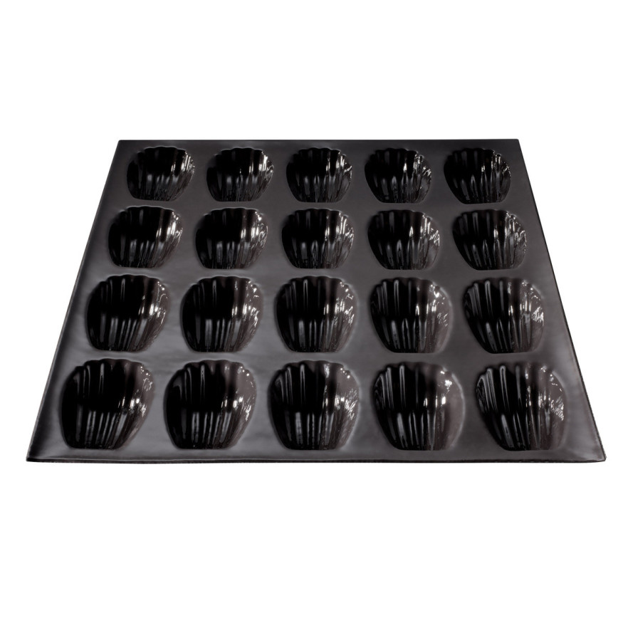 Moule en silicone et tricot de verre 20 madeleines 37 x 30 x