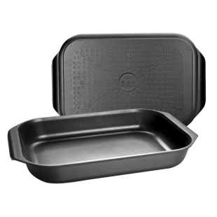 Plat à four et à rotir induction 40x26 cm noir - Ibili