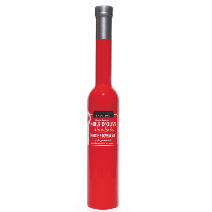 Huile d´olive saveur tomates provençales 20 cl sérigraphiée 