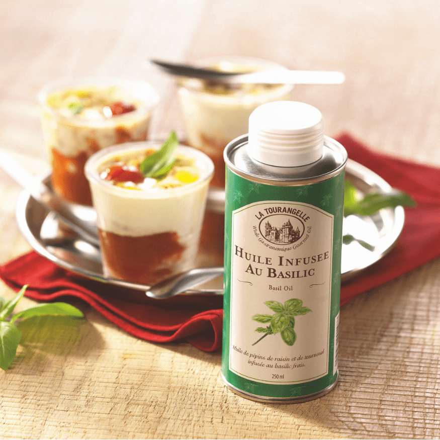 Huile infusée au basilic 250ml - La Tourangelle