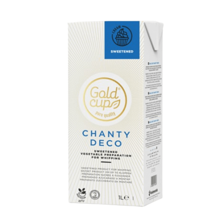 Brique crème chantilly végétale sucrée 1L - Gold Cup Chanty 