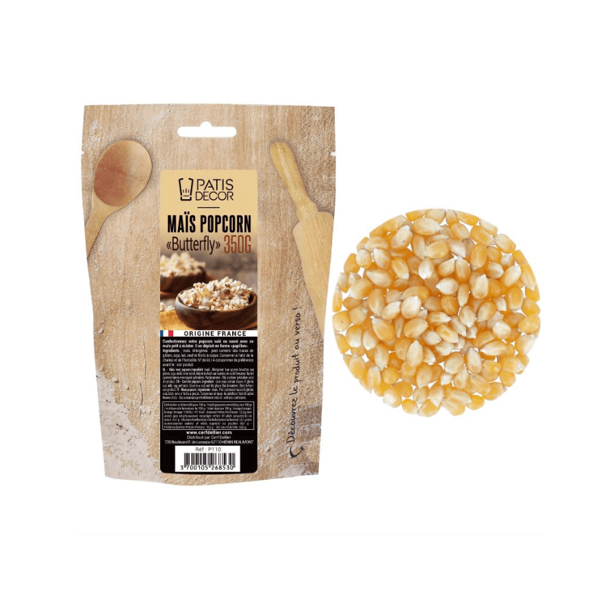 Maïs à pop corn Butterfly 350 gr - Patisdecor