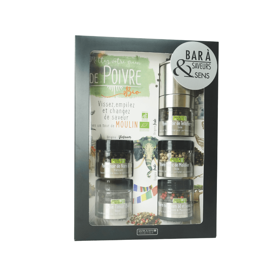 Bar à saveurs 5 poivres bio - Savor et Sens
