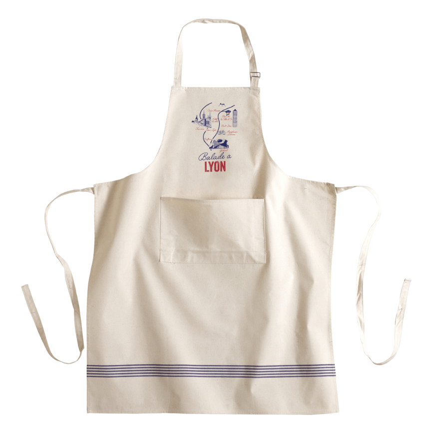 Tablier balade à Lyon 100% coton - Tissage de L´Ouest