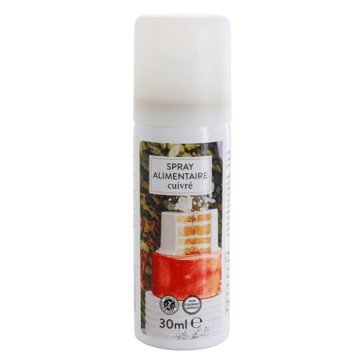 Spray colorant alimentaire cuivré 30 ml