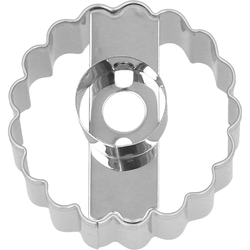 Emporte-pièce Linzer en inox rond classique 5 cm : idéal pou