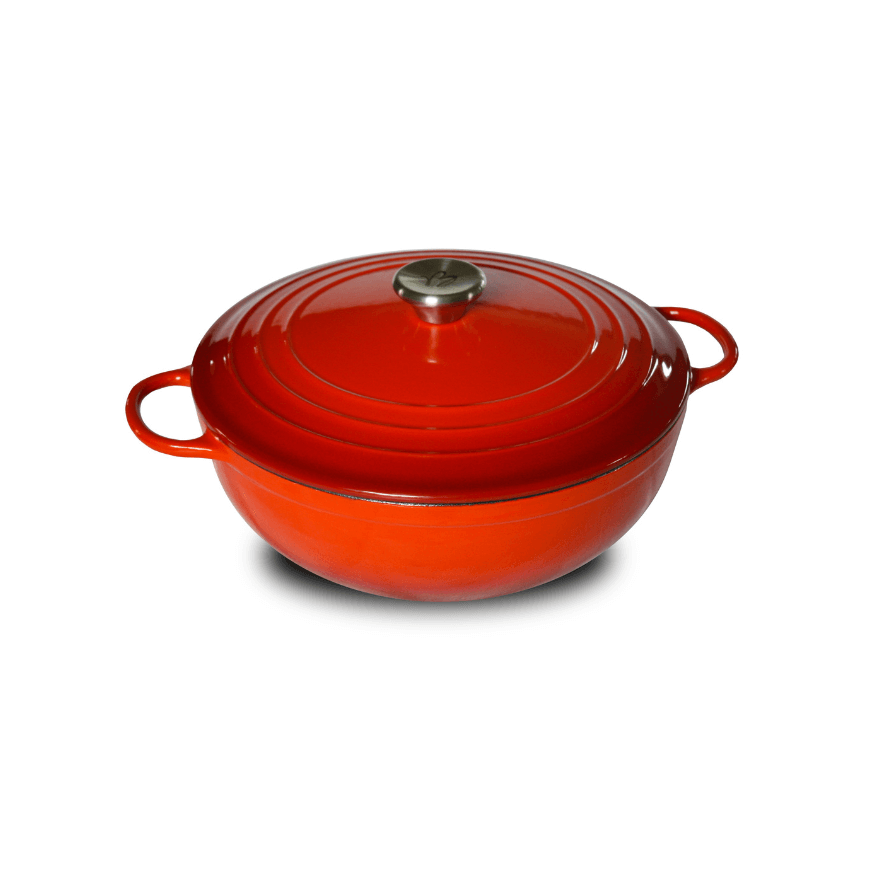 Cocotte en fonte ronde 24 cm avec couvercle 3L Tradition - B