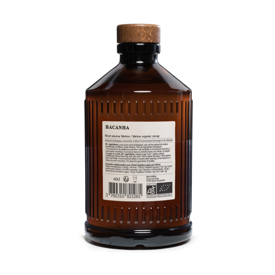 Sirop brut de melon 400 ml - Bacanha