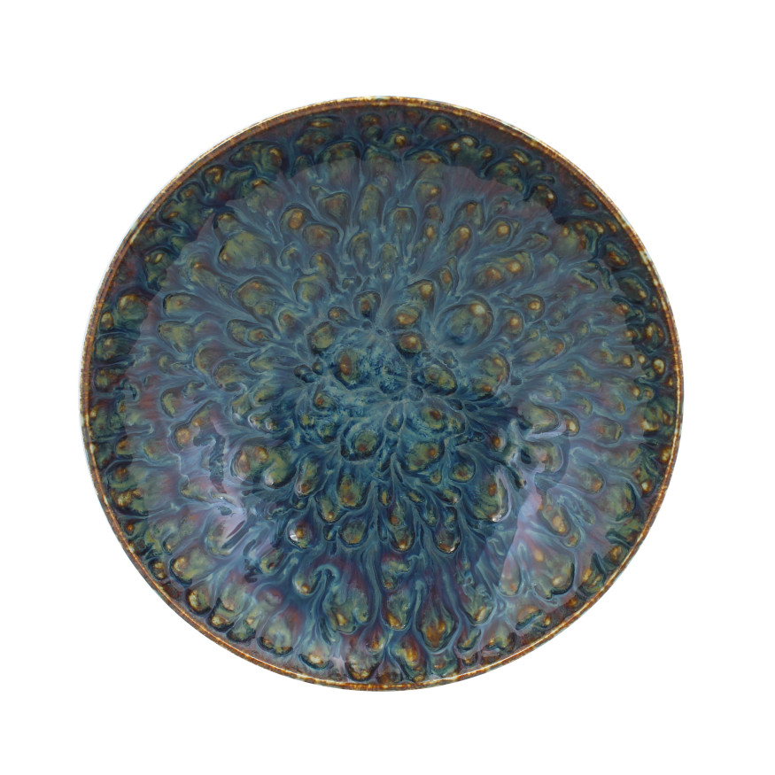 Assiette calotte 21cm Venus en porcelaine émail réactif - Og