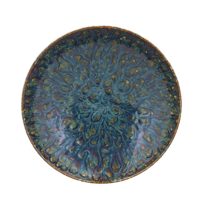 Assiette calotte 21cm Venus en porcelaine émail réactif - Og