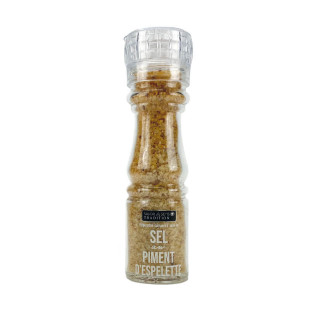Moulin en verre sel piment d'Espelette 145g - Savor et Sens